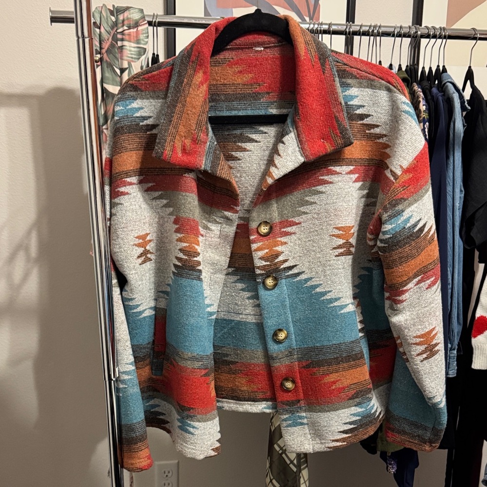 Women's Multicolor Patterned Jacket